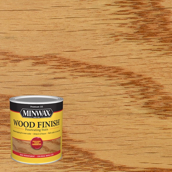 Minwax Wood Finish Semi-Transparent Colonial Maple Oil-Based Penetrating Wood Stain 1 qt 70005444 - main
